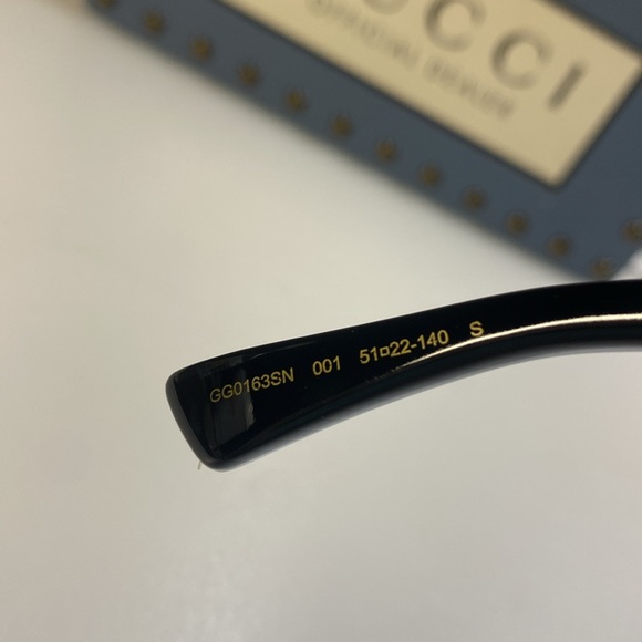 New Gucci Women's GG0163SN 001 51mm Sunglasses - Picture 11 of 12